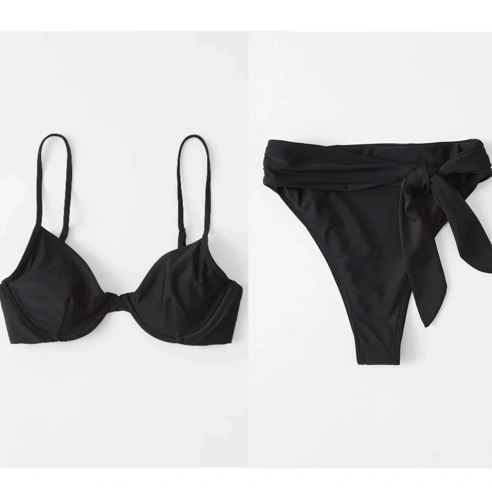 Abercrombie & Fitch Black Two-Piece Bikini Set